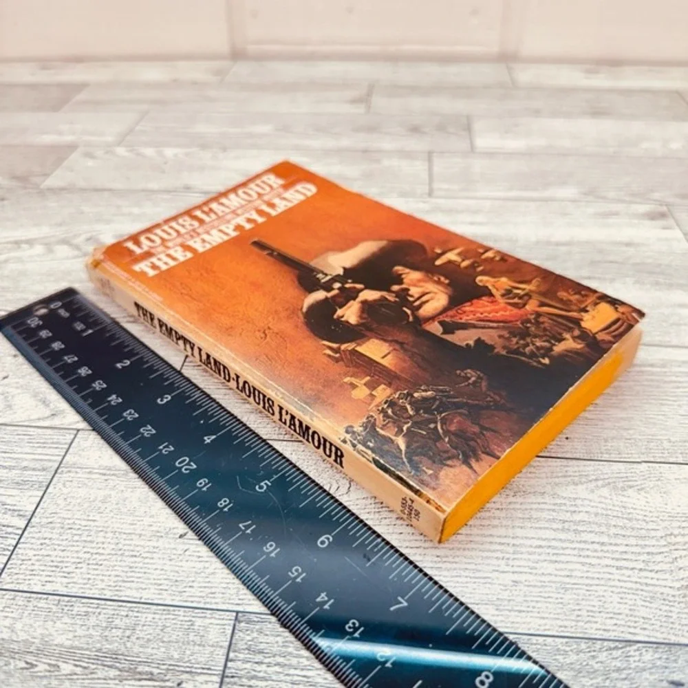 Louis L'Amour‎ THE EMPTY LAND 1977 Vtg Paperback Western Novel PB